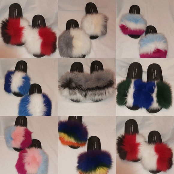 Real fur slides - Picture 2 of 3